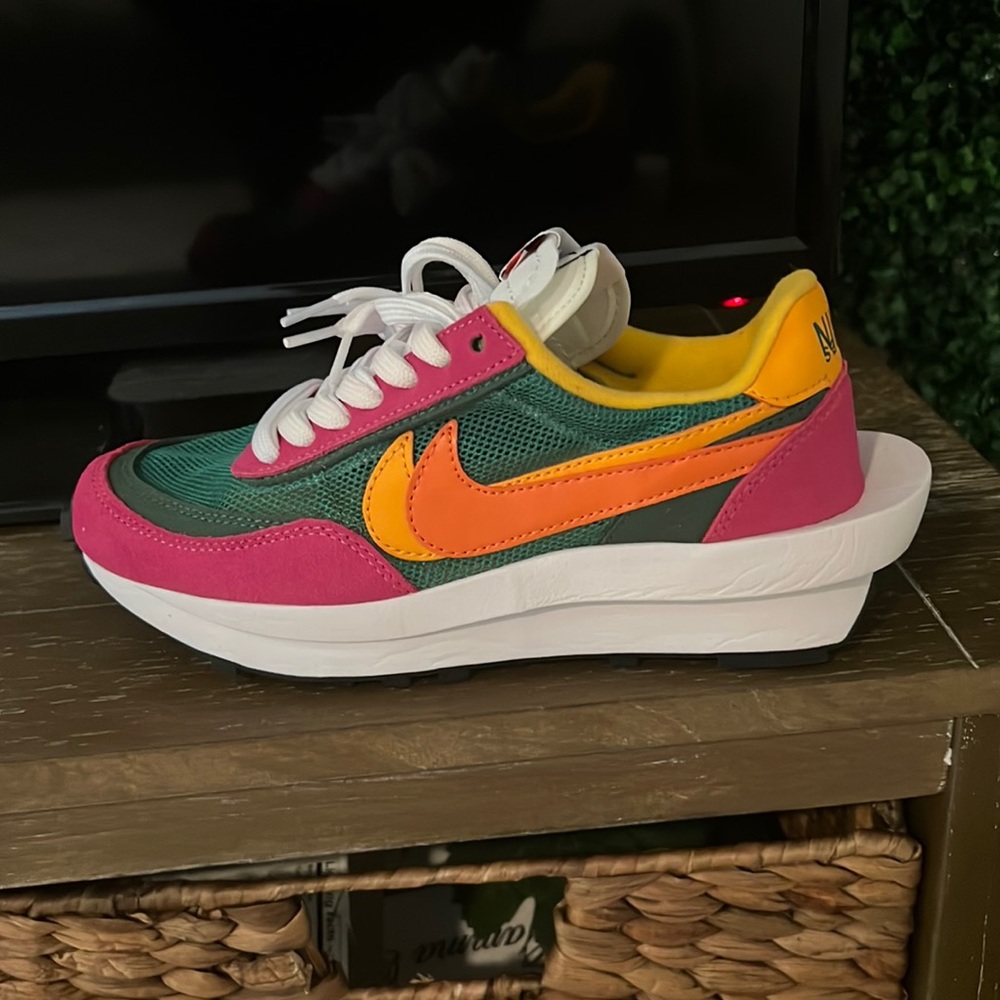 2019 Nike Sacai xLDWaffle Pine Green